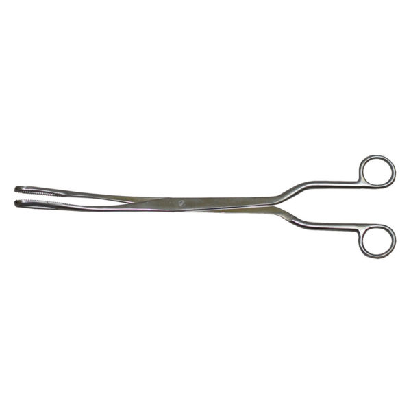 Hern-Barret Placenta Forceps, Curved, Smooth, 16.0 Mm Jaws, 13" (33.0 Cm)